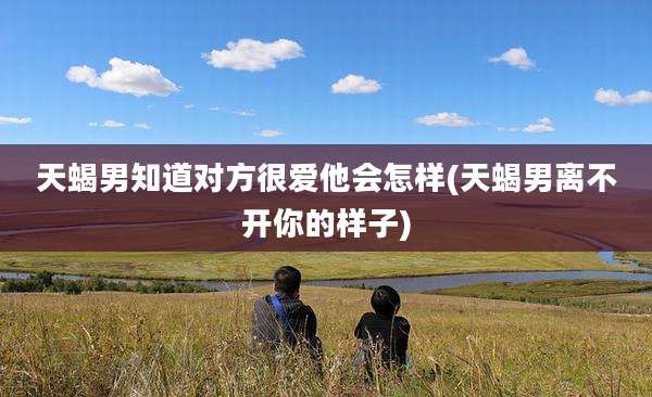 天蝎男知道对方很爱他会怎样(天蝎男离不开你的样子)