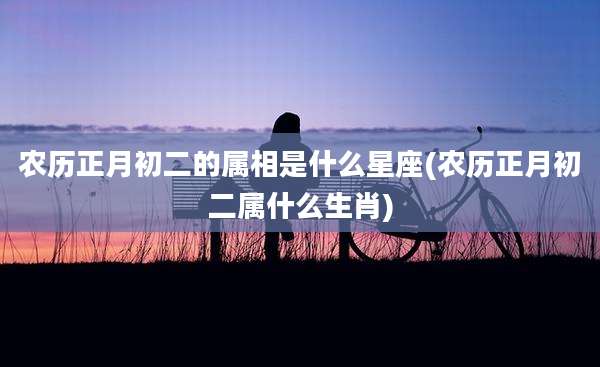 农历正月初二的属相是什么星座(农历正月初二属什么生肖)