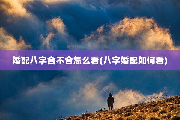 婚配八字合不合怎么看(八字婚配如何看)