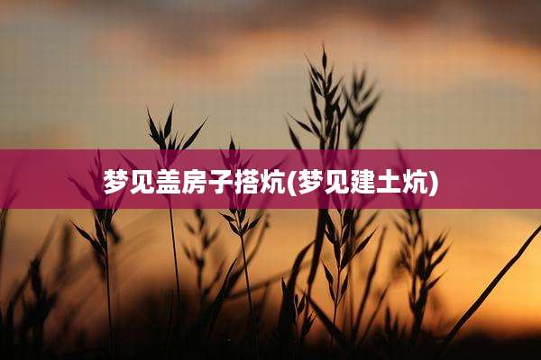 梦见盖房子搭炕(梦见建土炕)