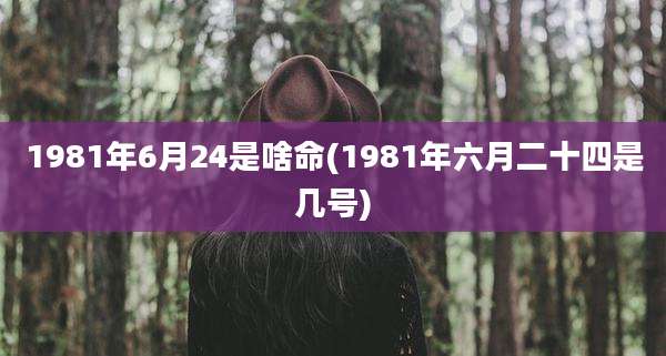 1981年6月24是啥命(1981年六月二十四是几号)