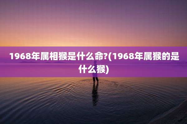 1968年属相猴是什么命?(1968年属猴的是什么猴)