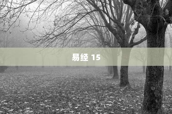 易经 15