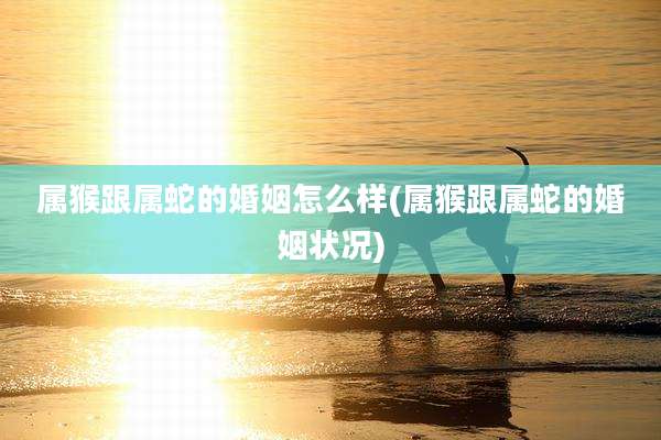 属猴跟属蛇的婚姻怎么样(属猴跟属蛇的婚姻状况)