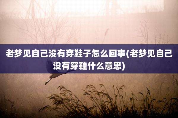 老梦见自己没有穿鞋子怎么回事(老梦见自己没有穿鞋什么意思)