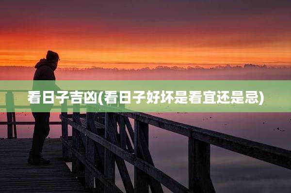 看日子吉凶(看日子好坏是看宜还是忌)
