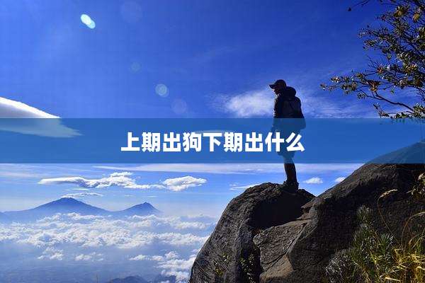 上期出狗下期出什么