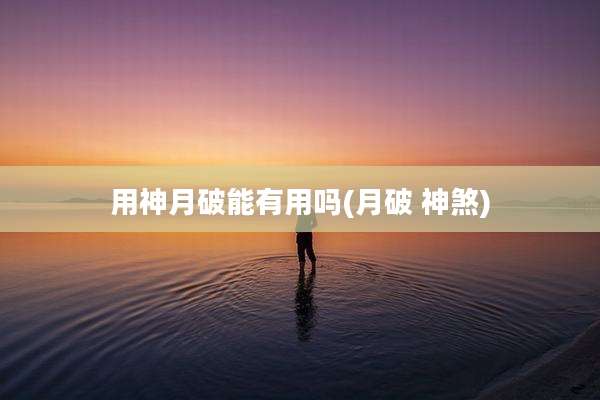 用神月破能有用吗(月破 神煞)