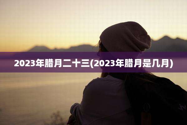2023年腊月二十三(2023年腊月是几月)