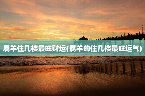 属羊住几楼最旺财运(属羊的住几楼最旺运气)