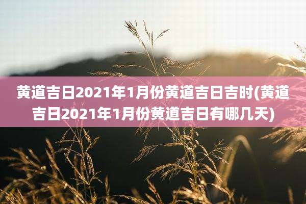 黄道吉日2021年1月份黄道吉日吉时(黄道吉日2021年1月份黄道吉日有哪几天)