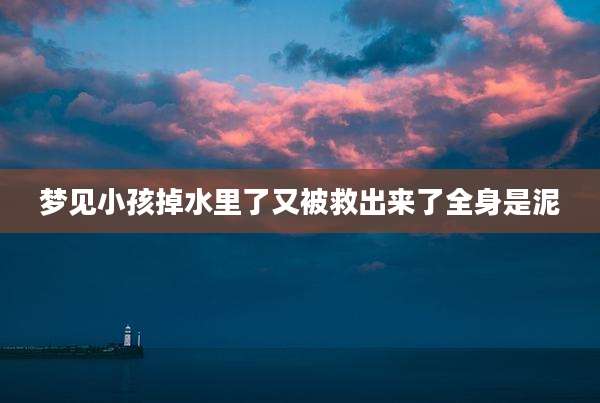 梦见小孩掉水里了又被救出来了全身是泥