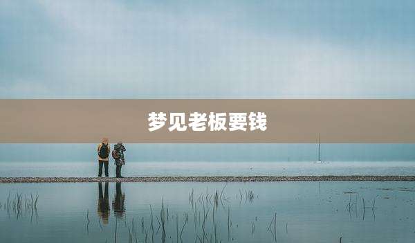 梦见老板要钱