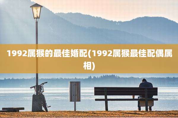 1992属猴的最佳婚配(1992属猴最佳配偶属相)