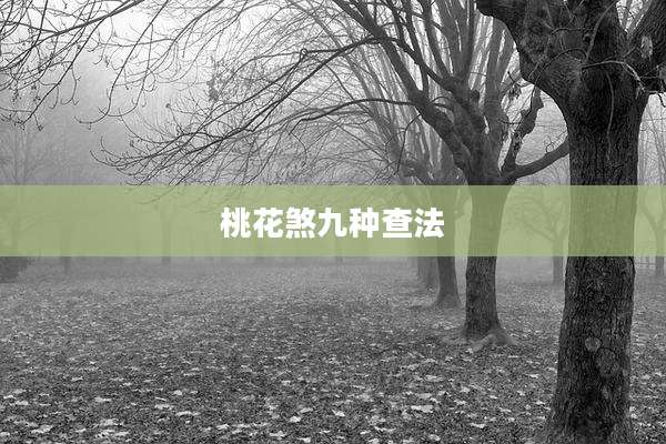 桃花煞九种查法