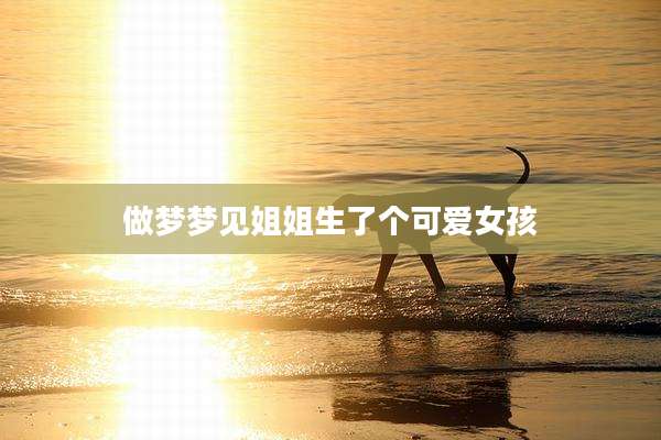 做梦梦见姐姐生了个可爱女孩