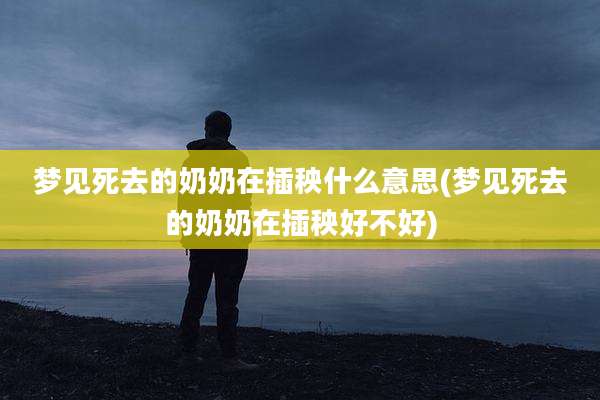 梦见死去的奶奶在插秧什么意思(梦见死去的奶奶在插秧好不好)