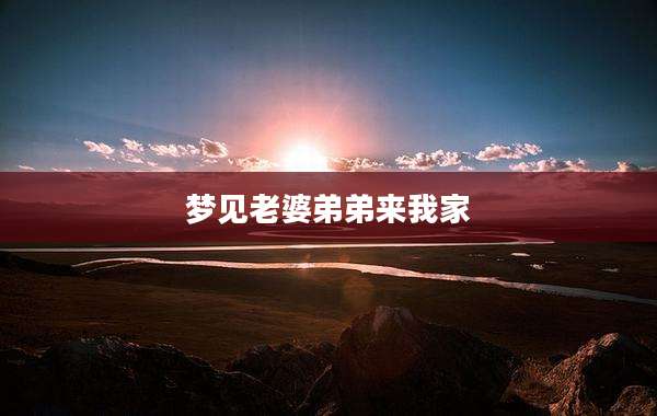 梦见老婆弟弟来我家