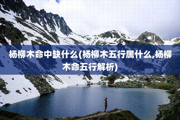 杨柳木命中缺什么(杨柳木五行属什么,杨柳木命五行解析)