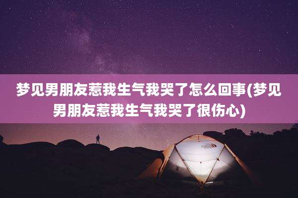 梦见男朋友惹我生气我哭了怎么回事(梦见男朋友惹我生气我哭了很伤心)