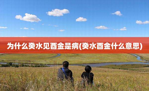 为什么癸水见酉金是病(癸水酉金什么意思)