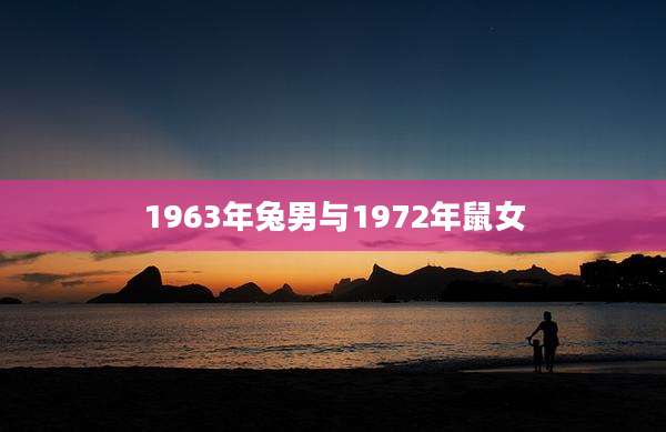 1963年兔男与1972年鼠女