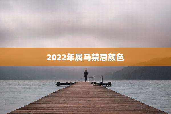 2022年属马禁忌颜色