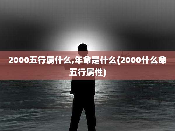 2000五行属什么,年命是什么(2000什么命五行属性)