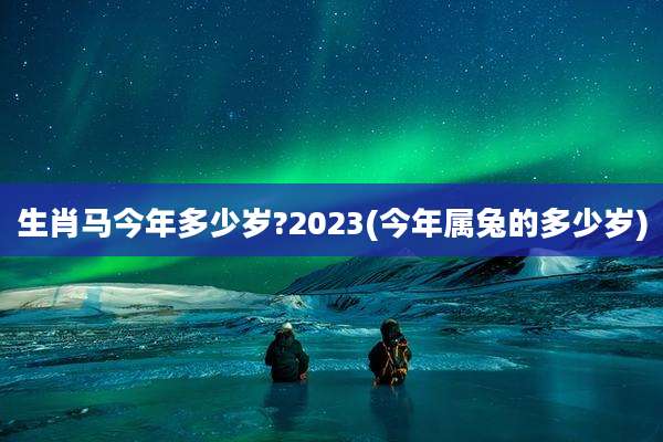生肖马今年多少岁?2023(今年属兔的多少岁)