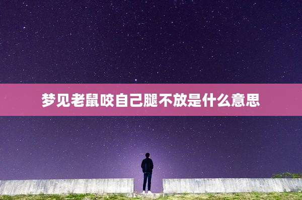 梦见老鼠咬自己腿不放是什么意思
