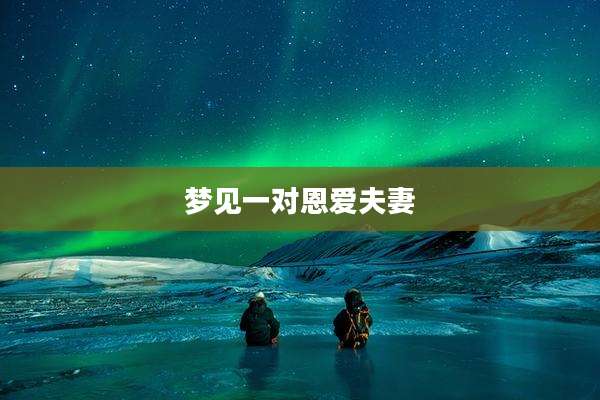 梦见一对恩爱夫妻