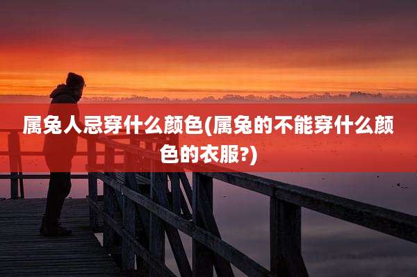 属兔人忌穿什么颜色(属兔的不能穿什么颜色的衣服?)