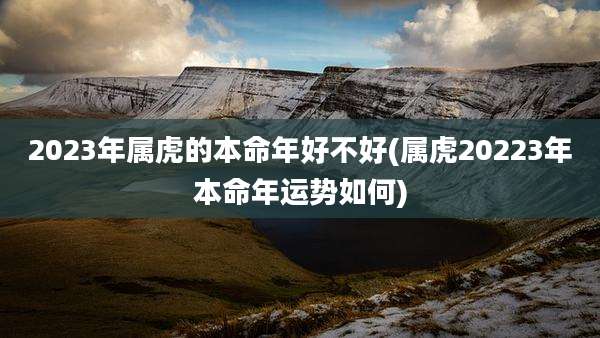 2023年属虎的本命年好不好(属虎20223年本命年运势如何)