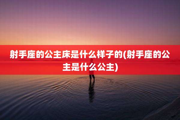 射手座的公主床是什么样子的(射手座的公主是什么公主)