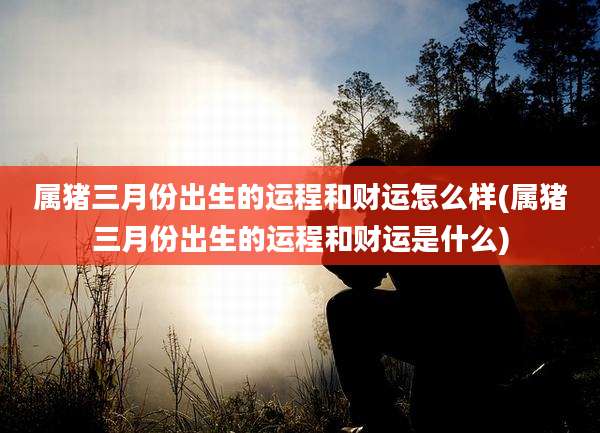 属猪三月份出生的运程和财运怎么样(属猪三月份出生的运程和财运是什么)