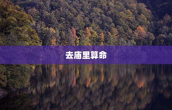 去庙里算命