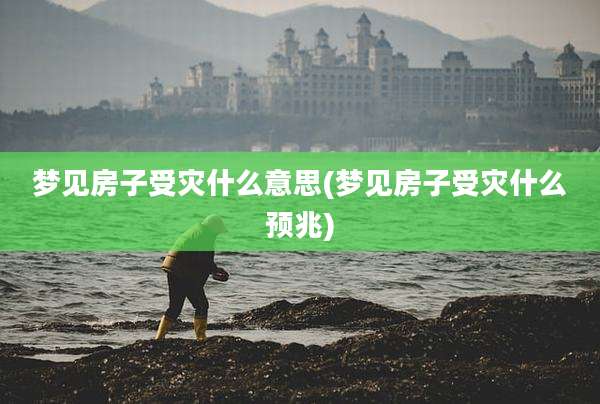 梦见房子受灾什么意思(梦见房子受灾什么预兆)
