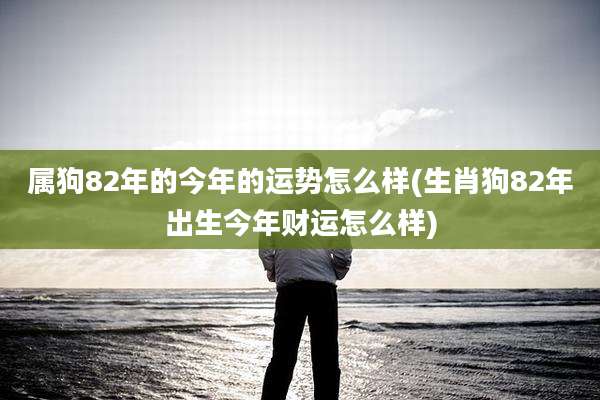 属狗82年的今年的运势怎么样(生肖狗82年出生今年财运怎么样)