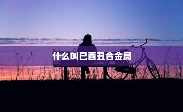 什么叫巳酉丑合金局