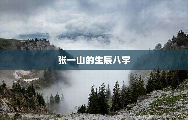 张一山的生辰八字