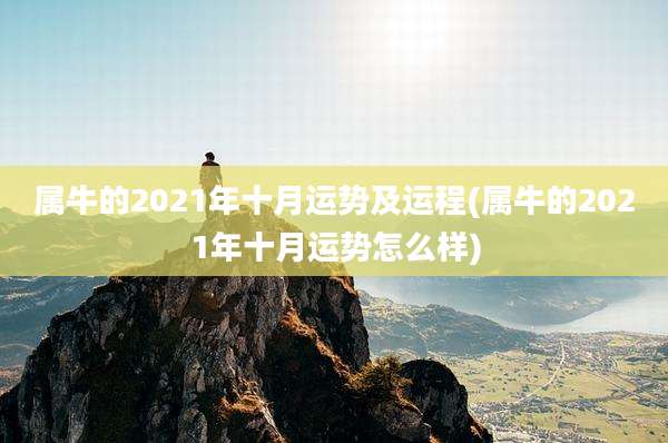 属牛的2021年十月运势及运程(属牛的2021年十月运势怎么样)