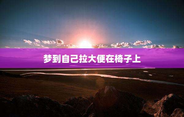 梦到自己拉大便在椅子上