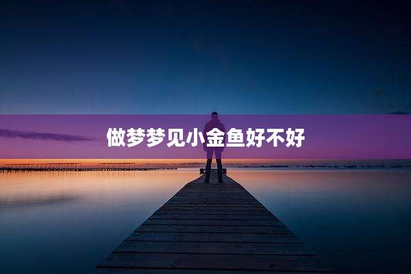 做梦梦见小金鱼好不好