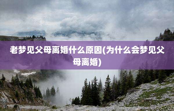 老梦见父母离婚什么原因(为什么会梦见父母离婚)