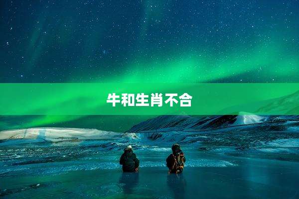 牛和生肖不合