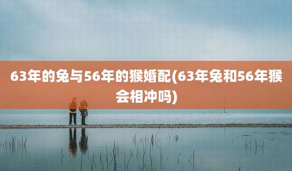 63年的兔与56年的猴婚配(63年兔和56年猴会相冲吗)