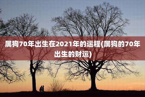 属狗70年出生在2021年的运程(属狗的70年出生的财运)