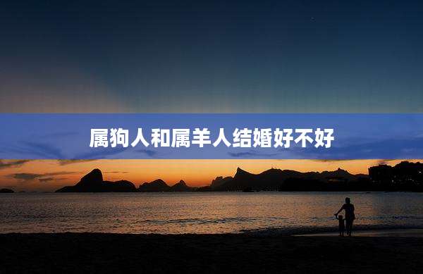 属狗人和属羊人结婚好不好