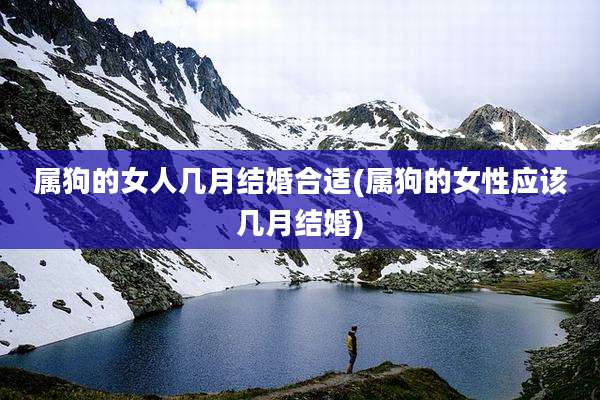 属狗的女人几月结婚合适(属狗的女性应该几月结婚)