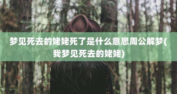 梦见死去的姥姥死了是什么意思周公解梦(我梦见死去的姥姥)